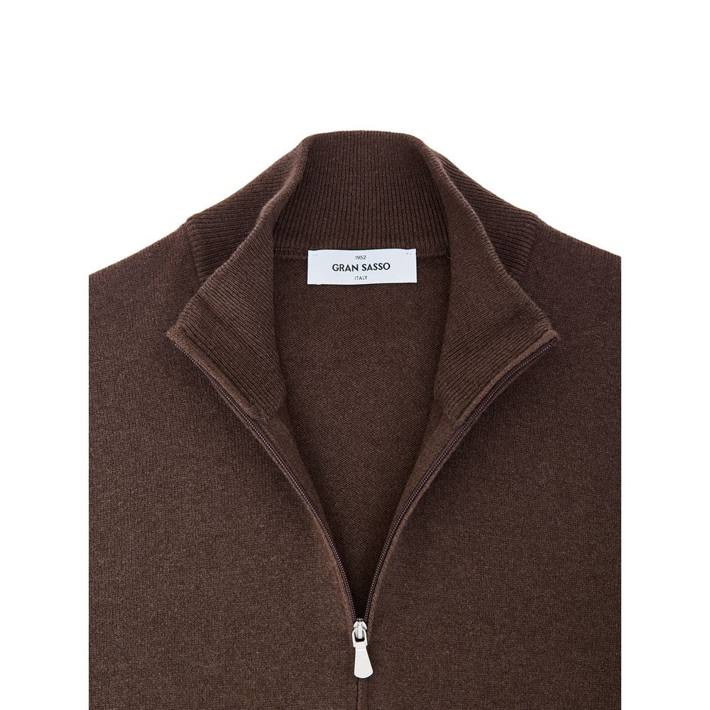 Brown Wool Cardigan