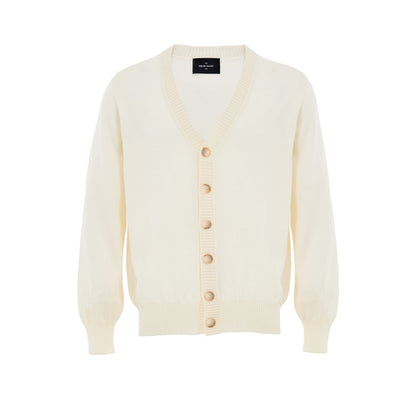 White Wool Cardigan