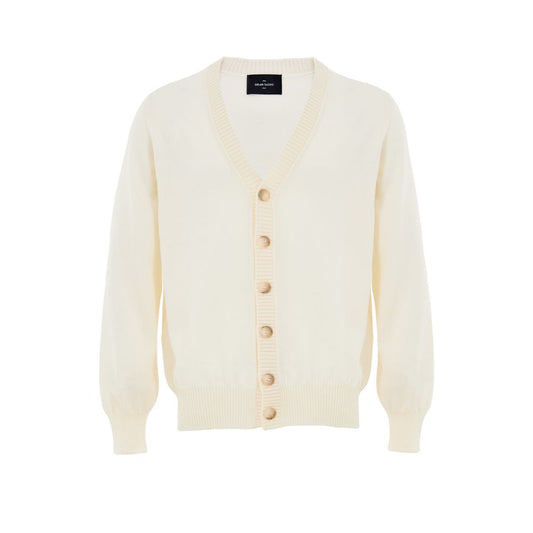 White Wool Cardigan