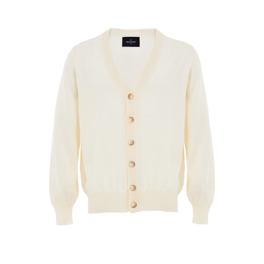 White Wool Cardigan
