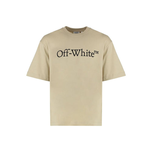 Beige Cotton T-Shirt