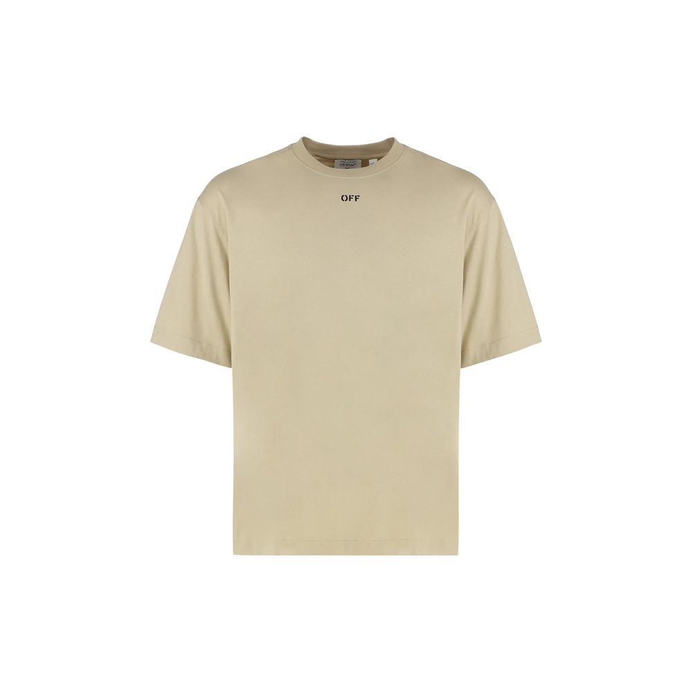 Beige Cotton T-Shirt