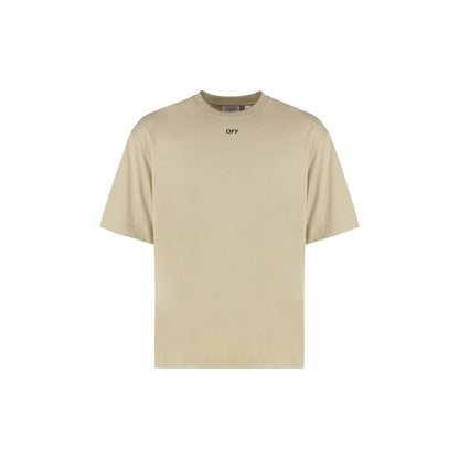 Beige Cotton T-Shirt