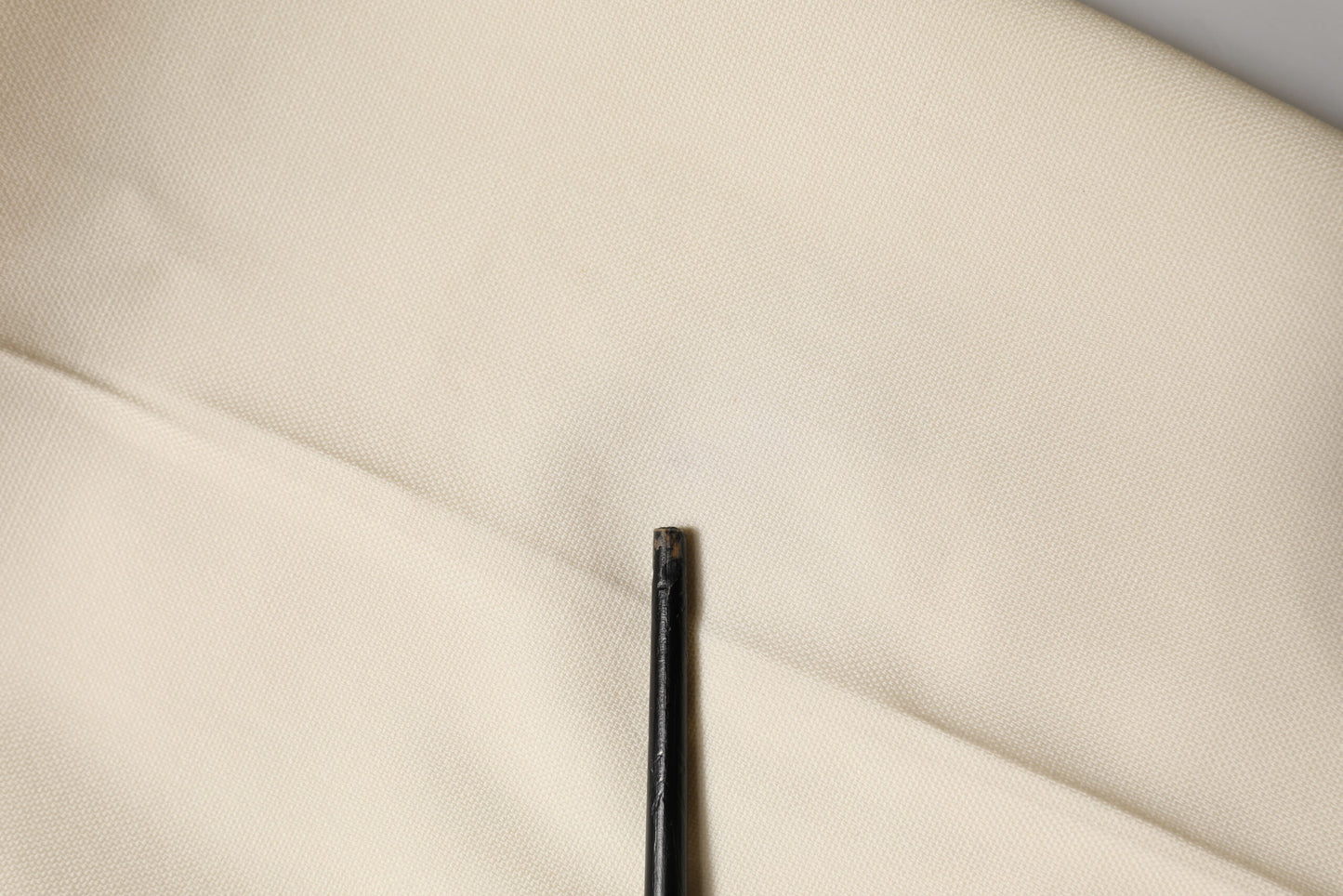 Ivory Wool Mid Waist Cropped Trouser Pants