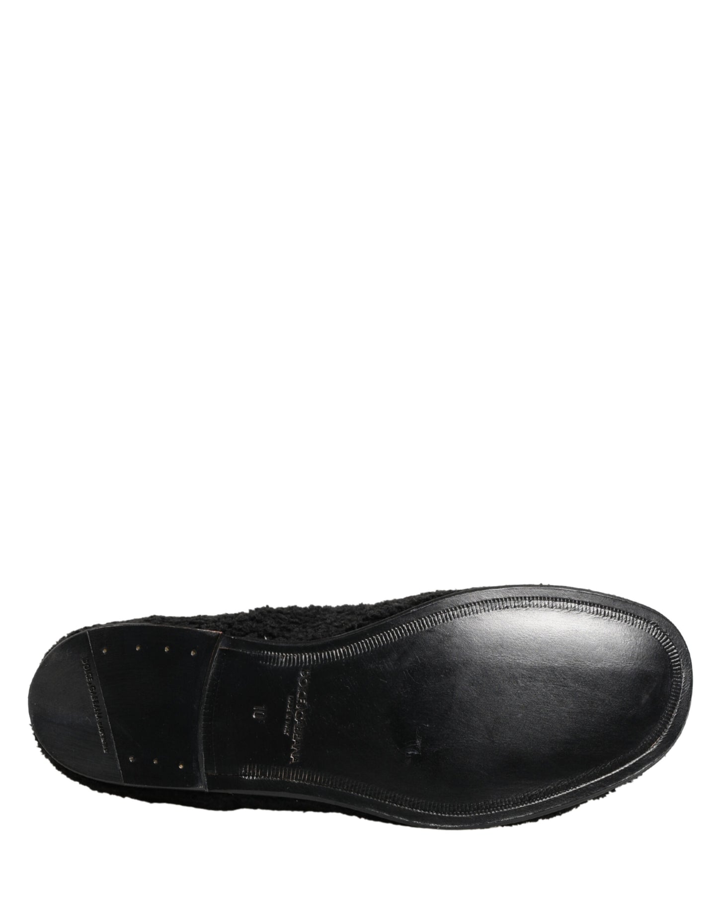 Men Black Riccio Shearling Dress Derby Shoes