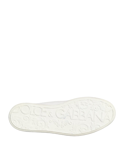 White Bianco Leather Men Low Top Sneakers Shoes