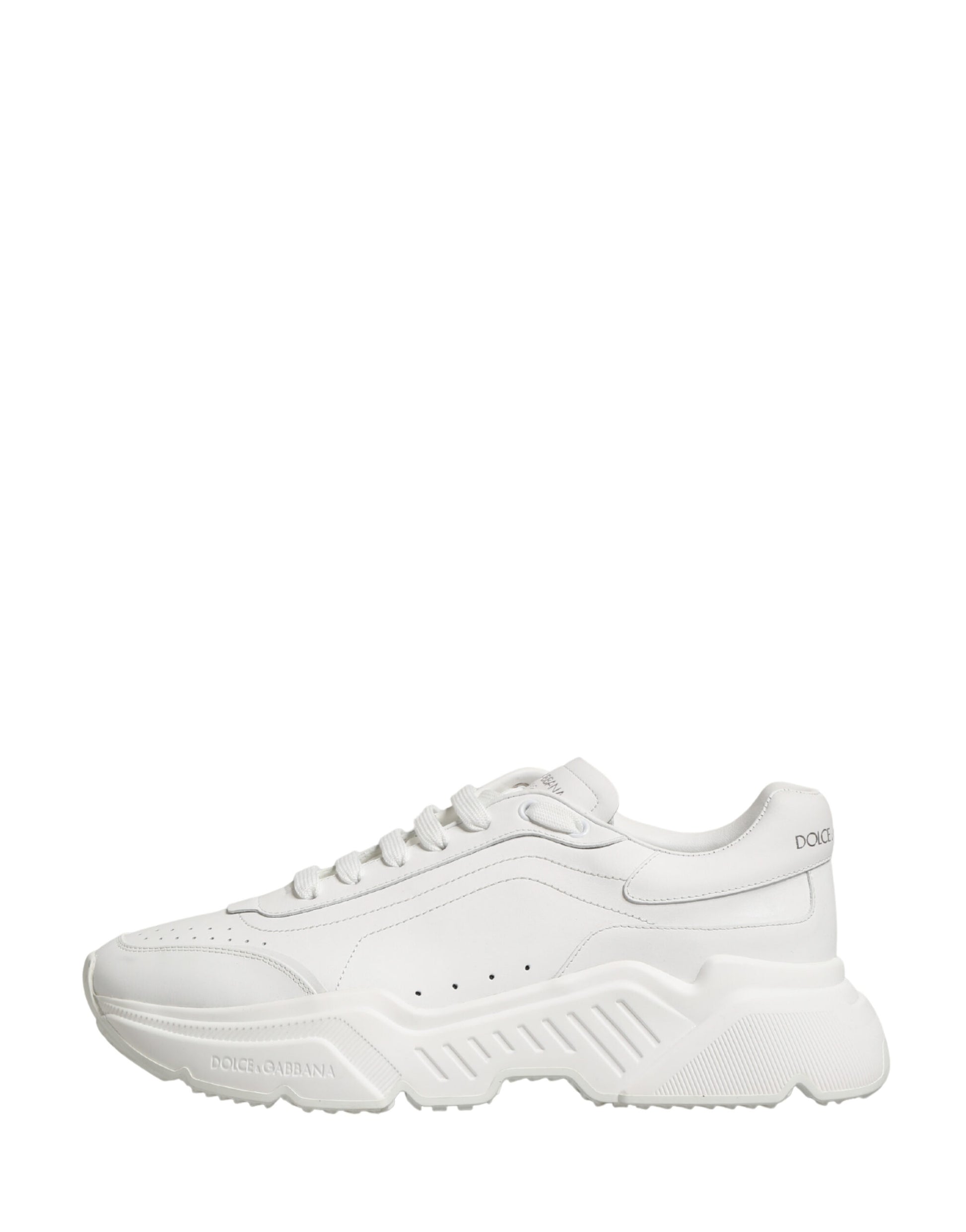 White Calfskin Leather Low Top Sneakers Shoes