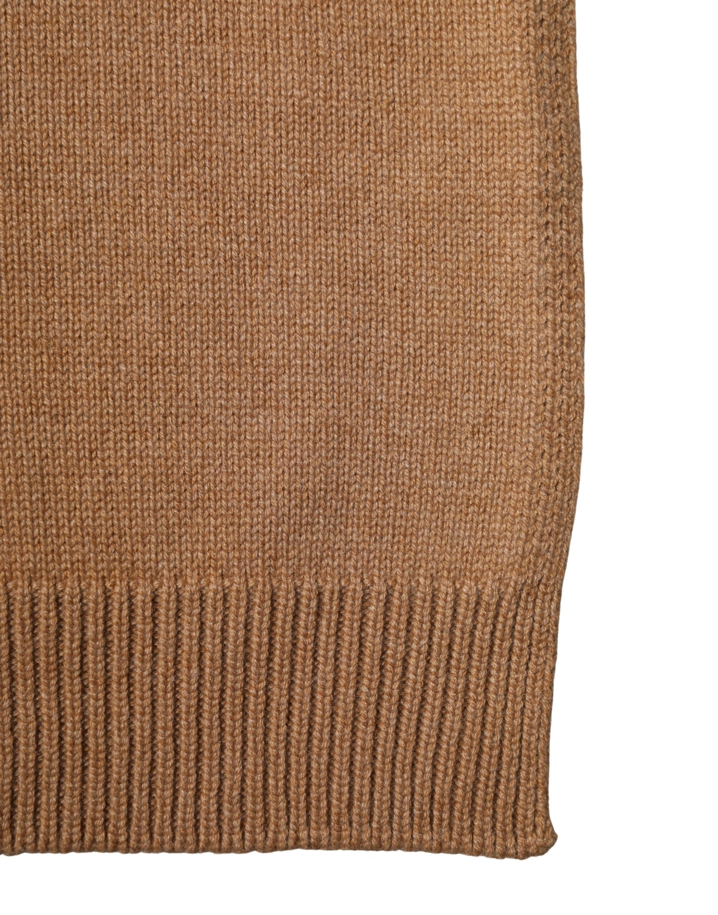 Brown Cashmere Knitted Foulard 207cm x 29cm Men Scarf
