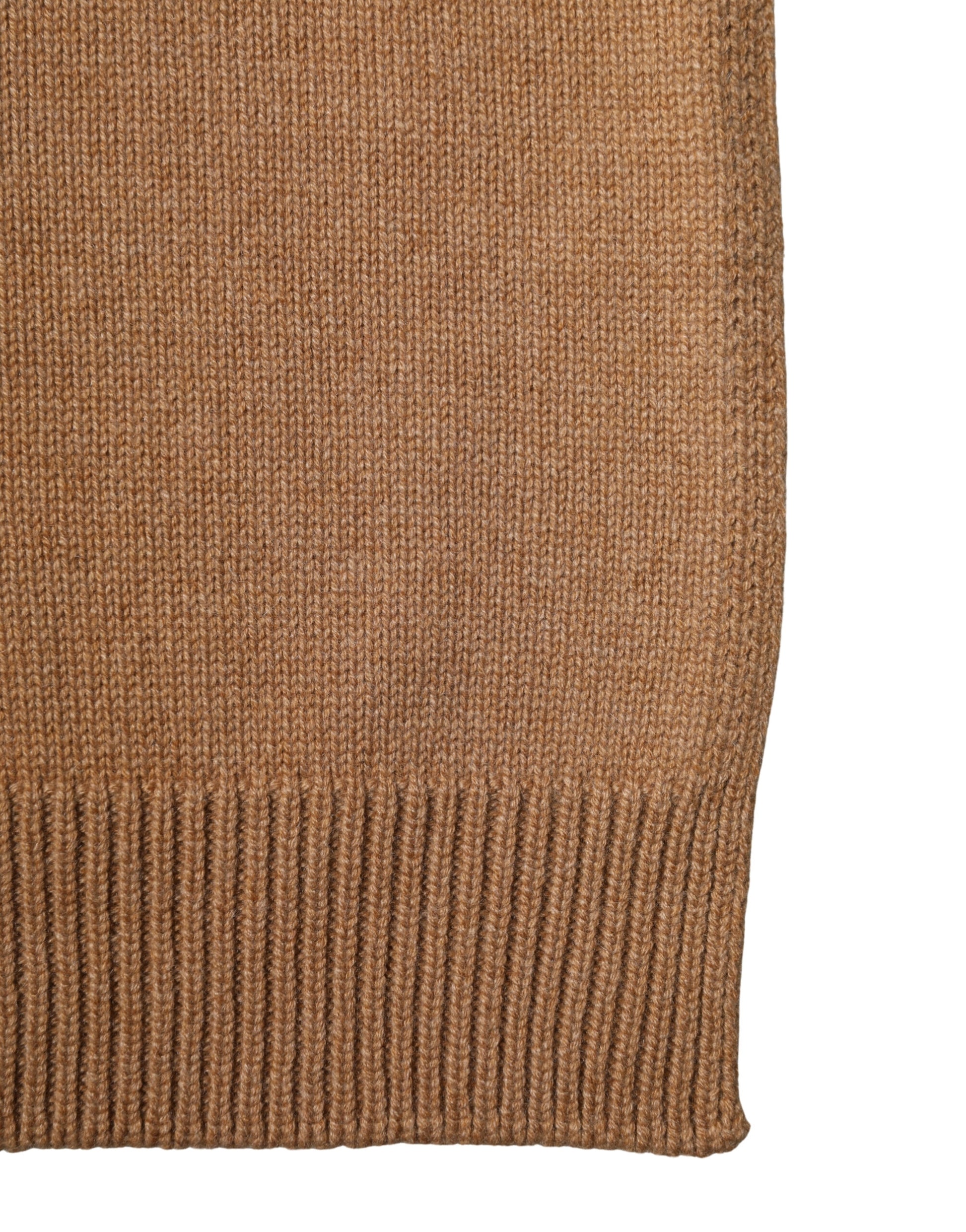 Brown Cashmere Knitted Foulard 207cm x 29cm Men Scarf