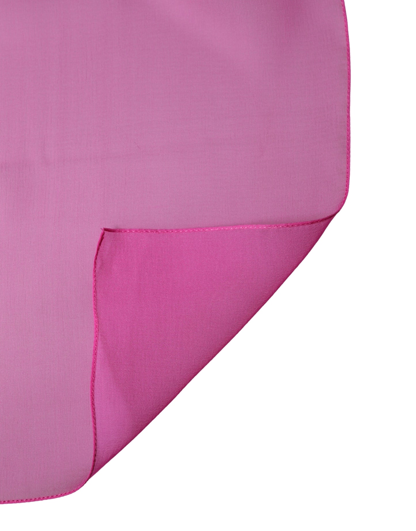 Pink Silk Neck Wrap Shawl Foulard 134cm x 131cm Scarf