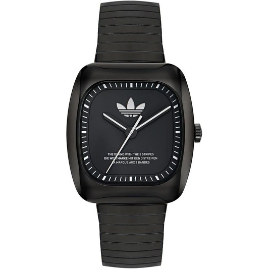 Black Stainless Steel Dress Watch