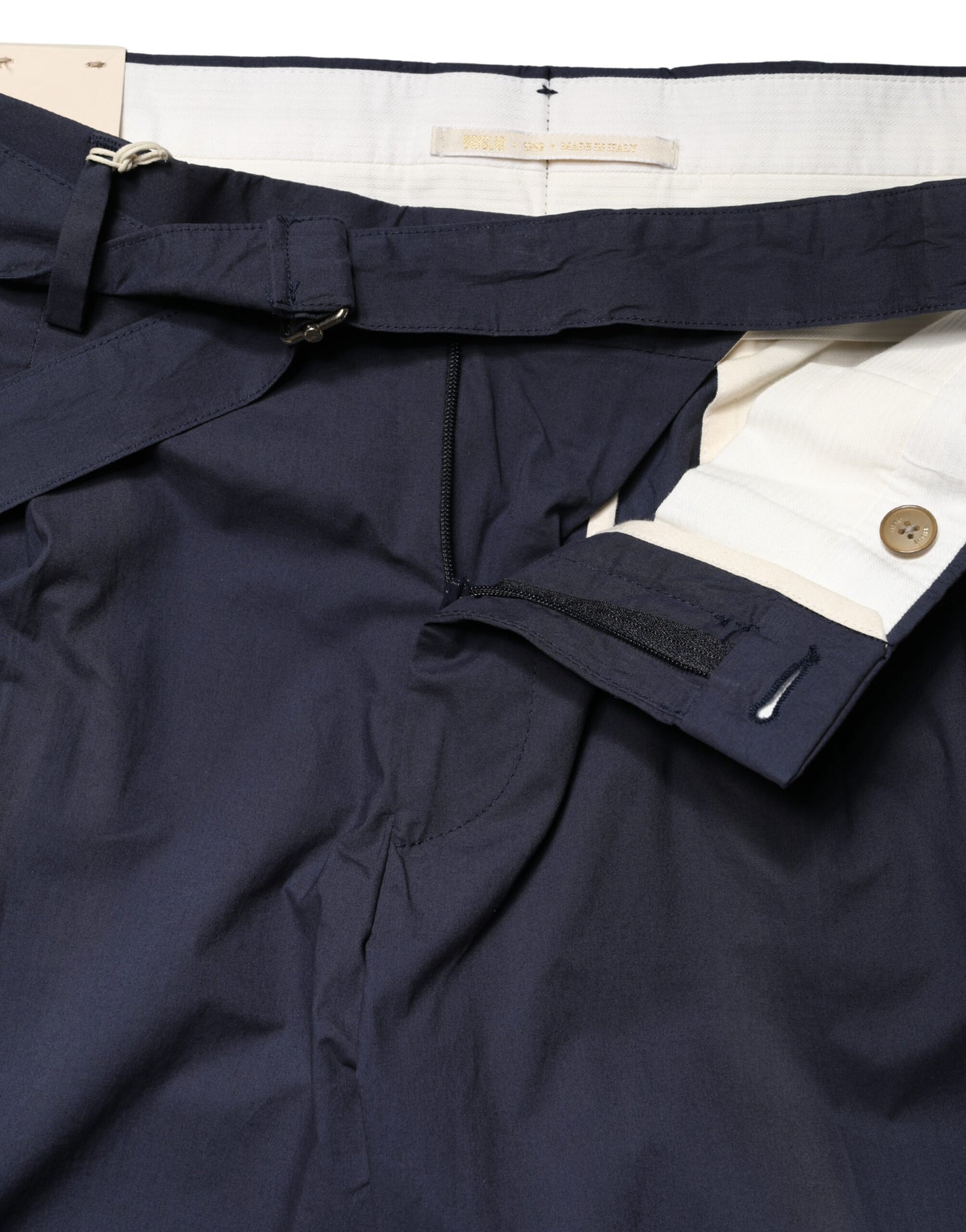 DarkBlue Wool Straight Formal Dress Trouser Pants