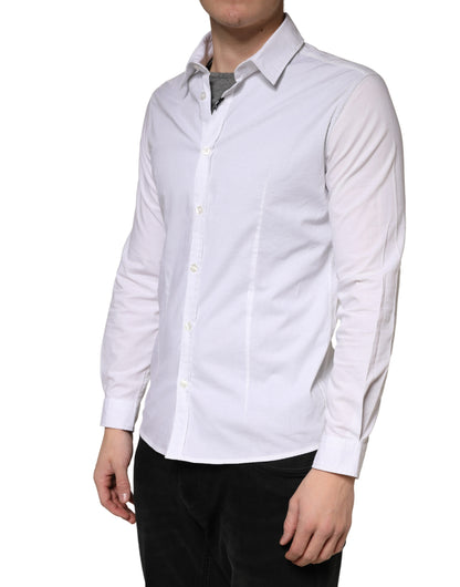 White Long Sleeves Dress Men Shirt
