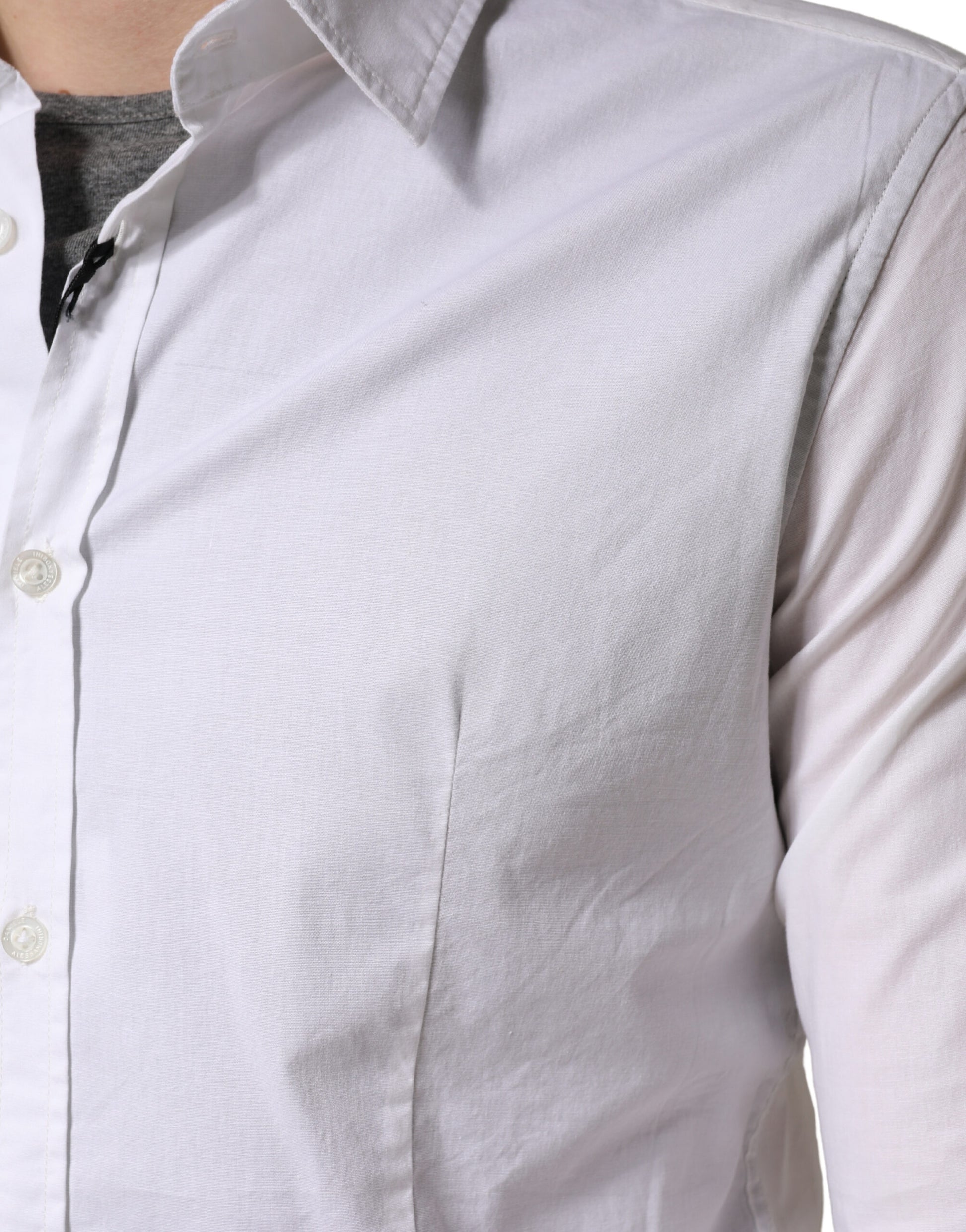 White Long Sleeves Dress Men Shirt