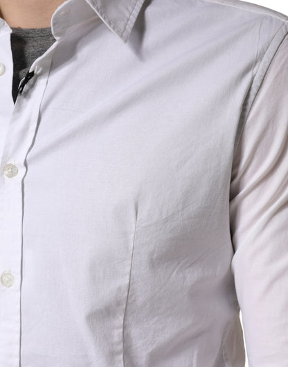 White Long Sleeves Dress Men Shirt