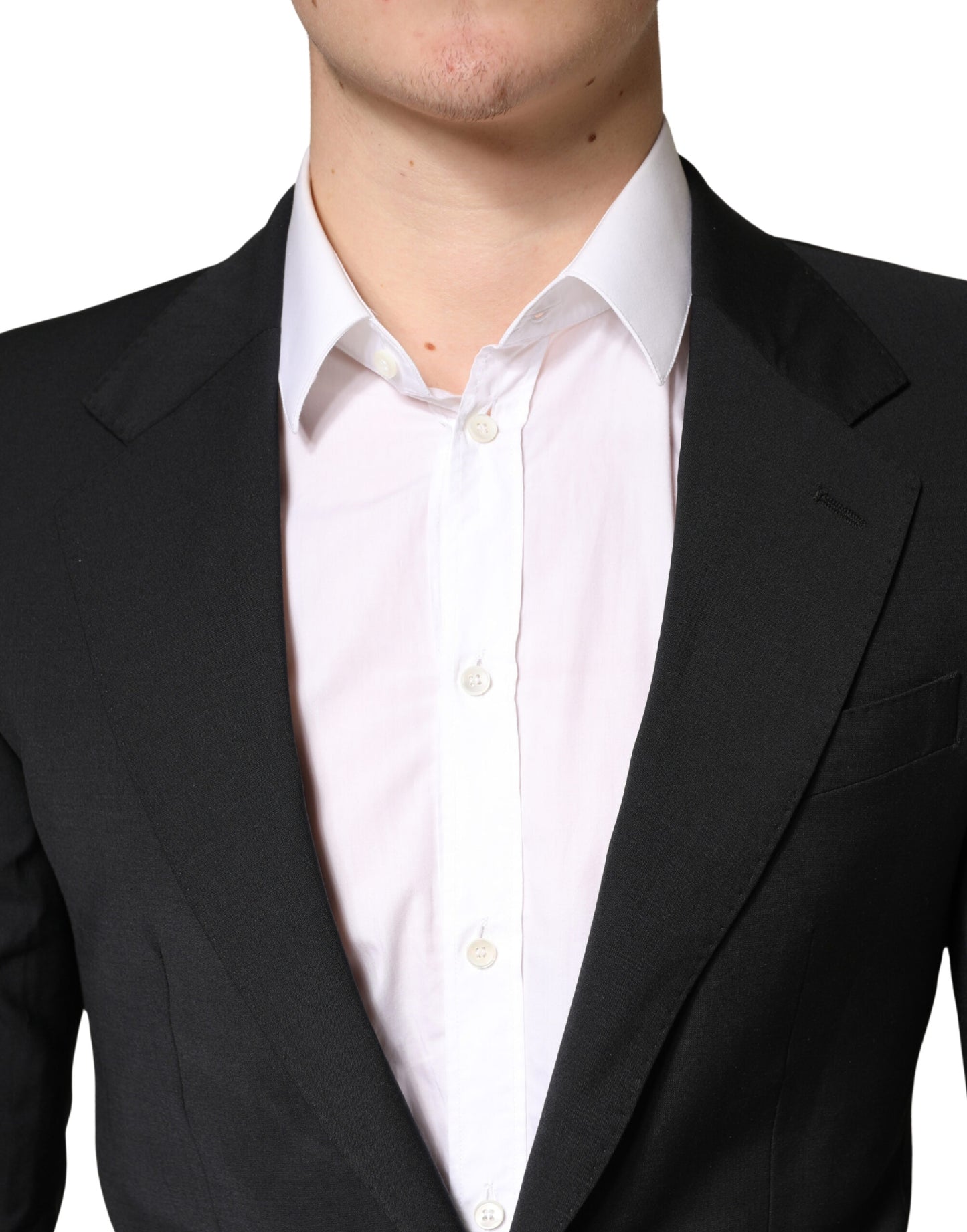 Black MARTINI Single Breasted Tuxedo Blazer