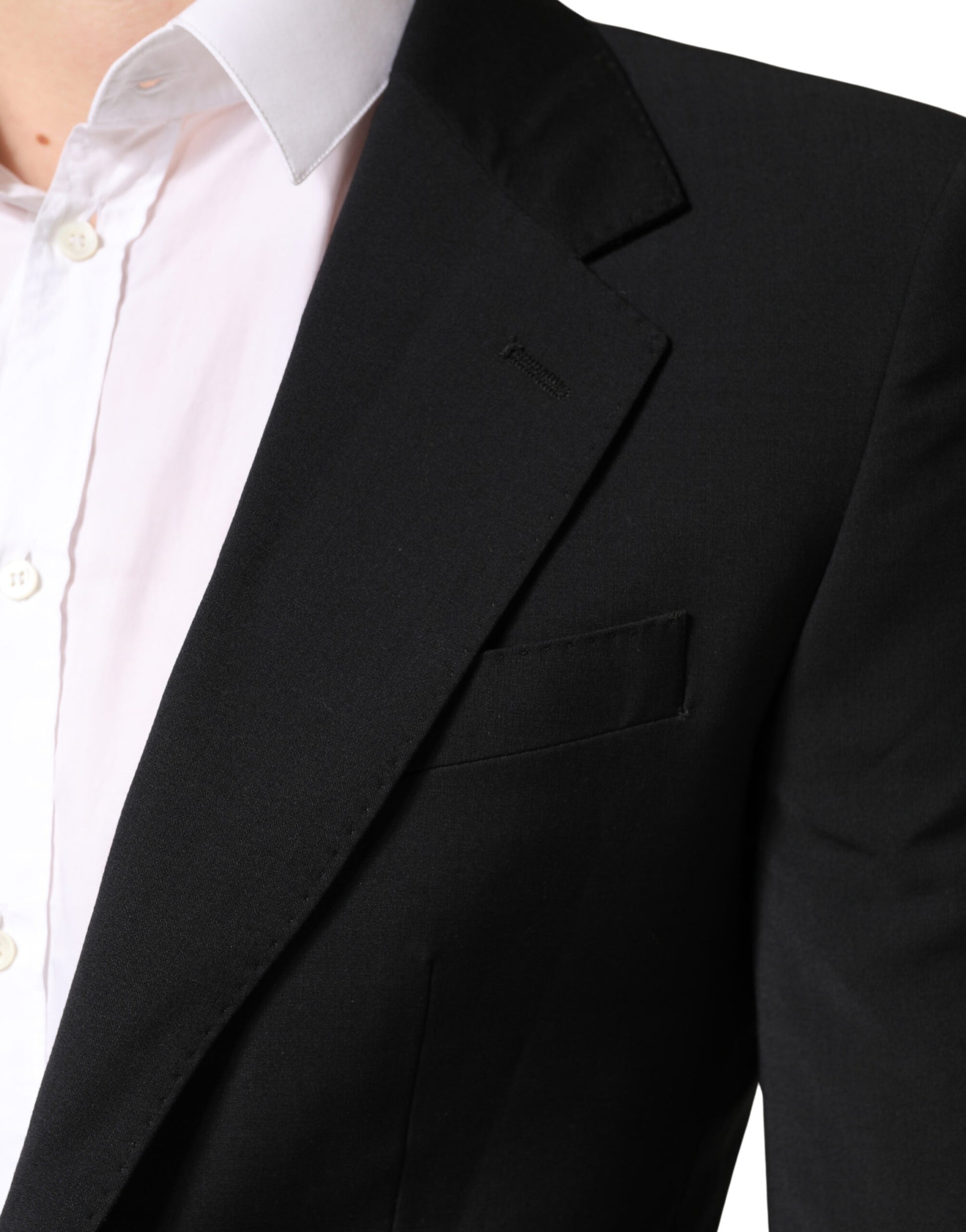 Black MARTINI Single Breasted Tuxedo Blazer