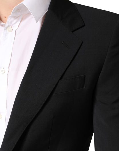 Black MARTINI Single Breasted Tuxedo Blazer