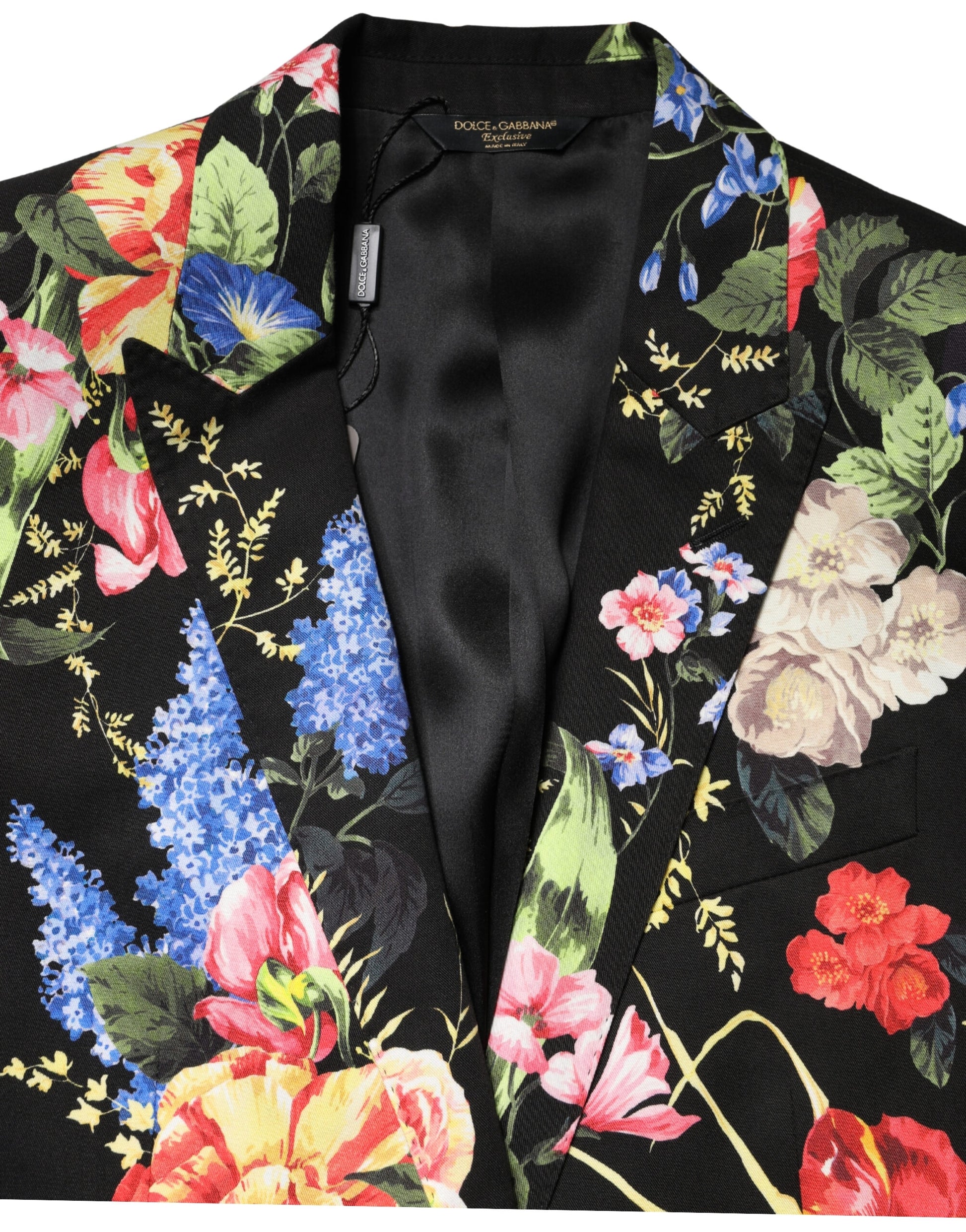 Black Floral Single Breasted MARTINI 2 Piece Suit