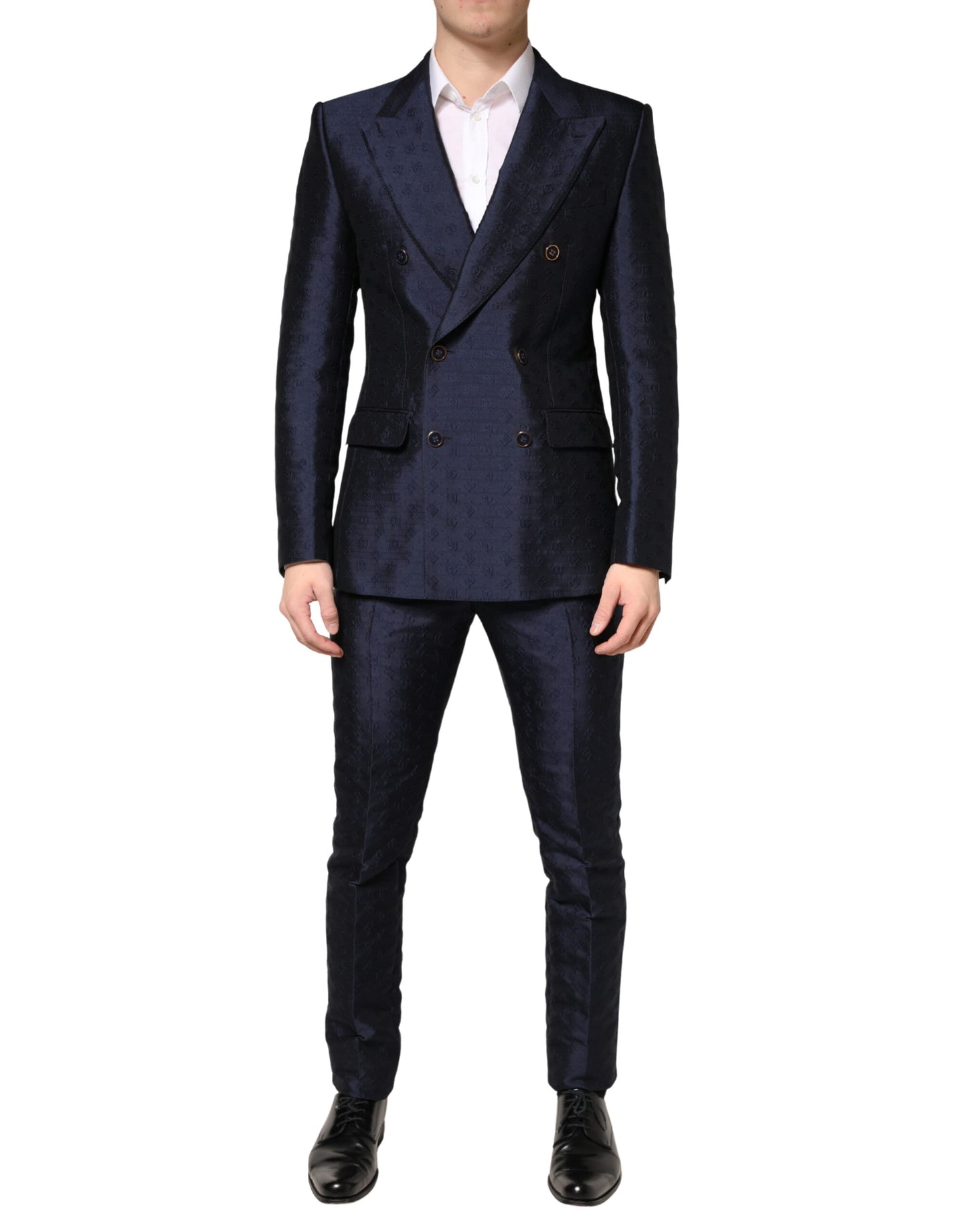Dark Blue Double Breasted SICILIA 2 PC Suit