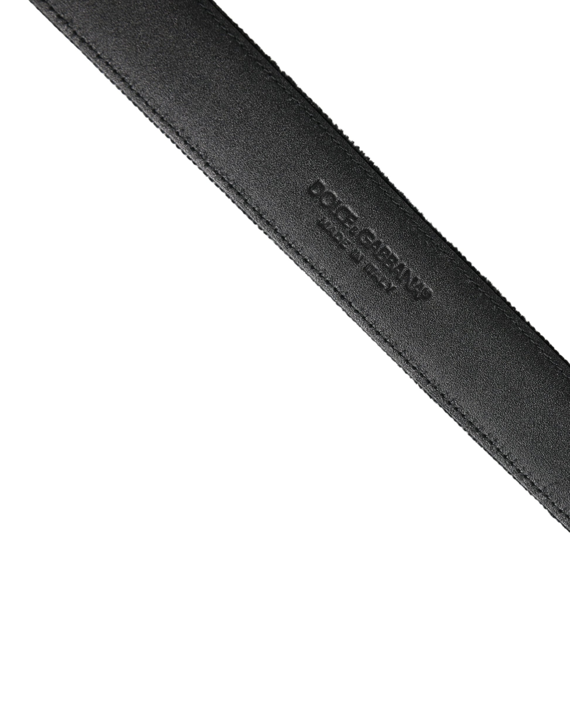 Black Suede Silver Tone Metal Buckle Men Belt