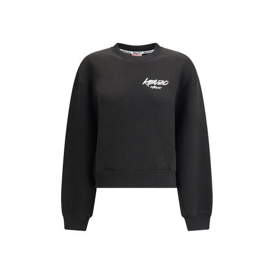 Black Cotton Sweatshirt