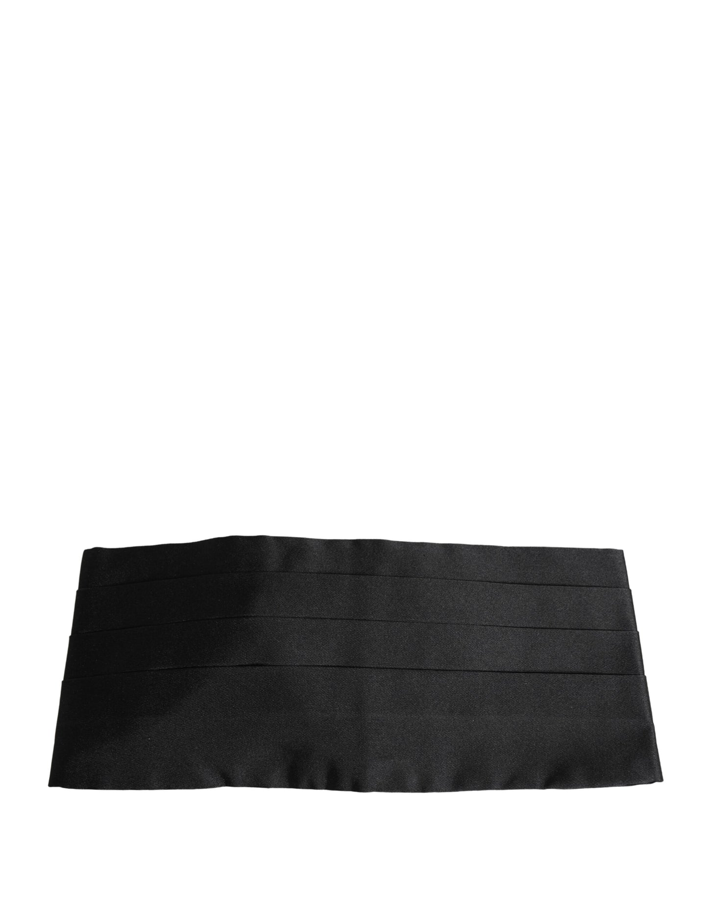 Black 100% Silk Wide Belt Waist Cummerbund
