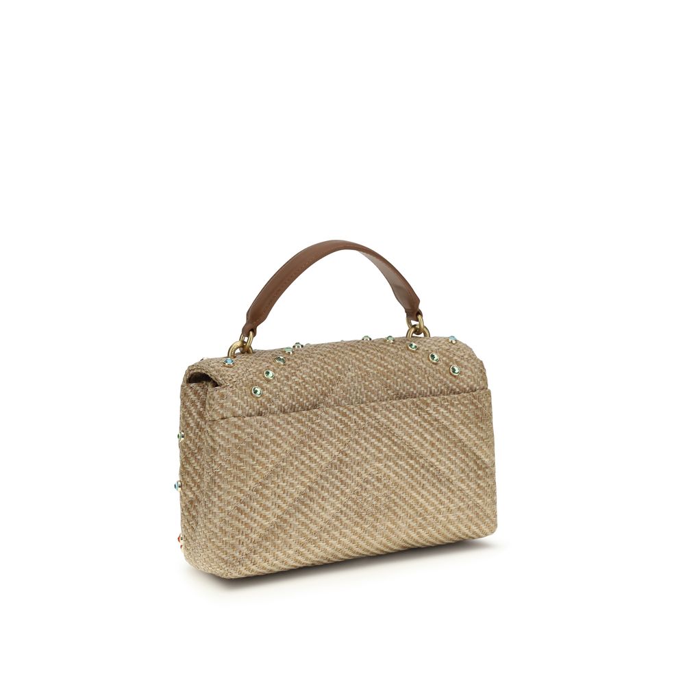 Beige Raffia Handbag