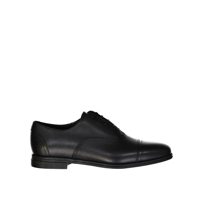 Black Leather Oxfords And Derbies