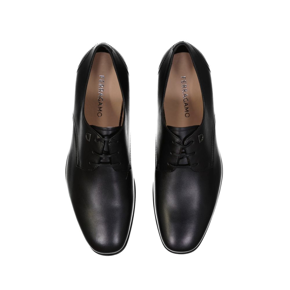 Black Leather Oxfords And Derbies
