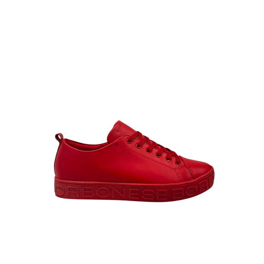 Red Leather Men Sneaker