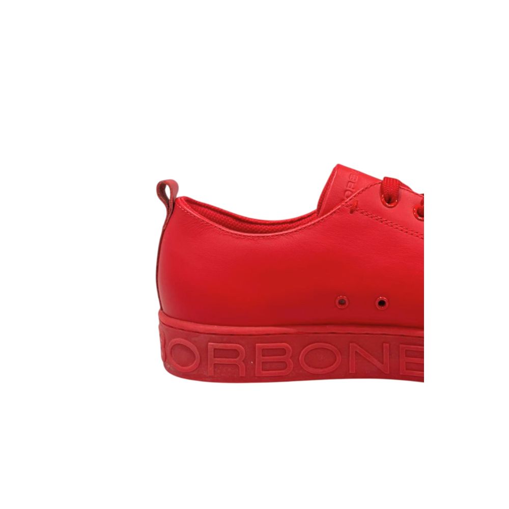 Red Leather Men Sneaker