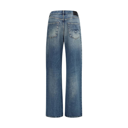 Blue Cotton Jeans Denim