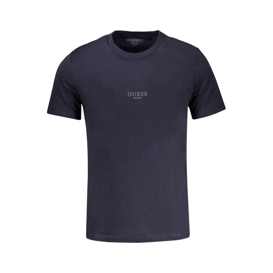 Blu Cotton Men T-Shirt