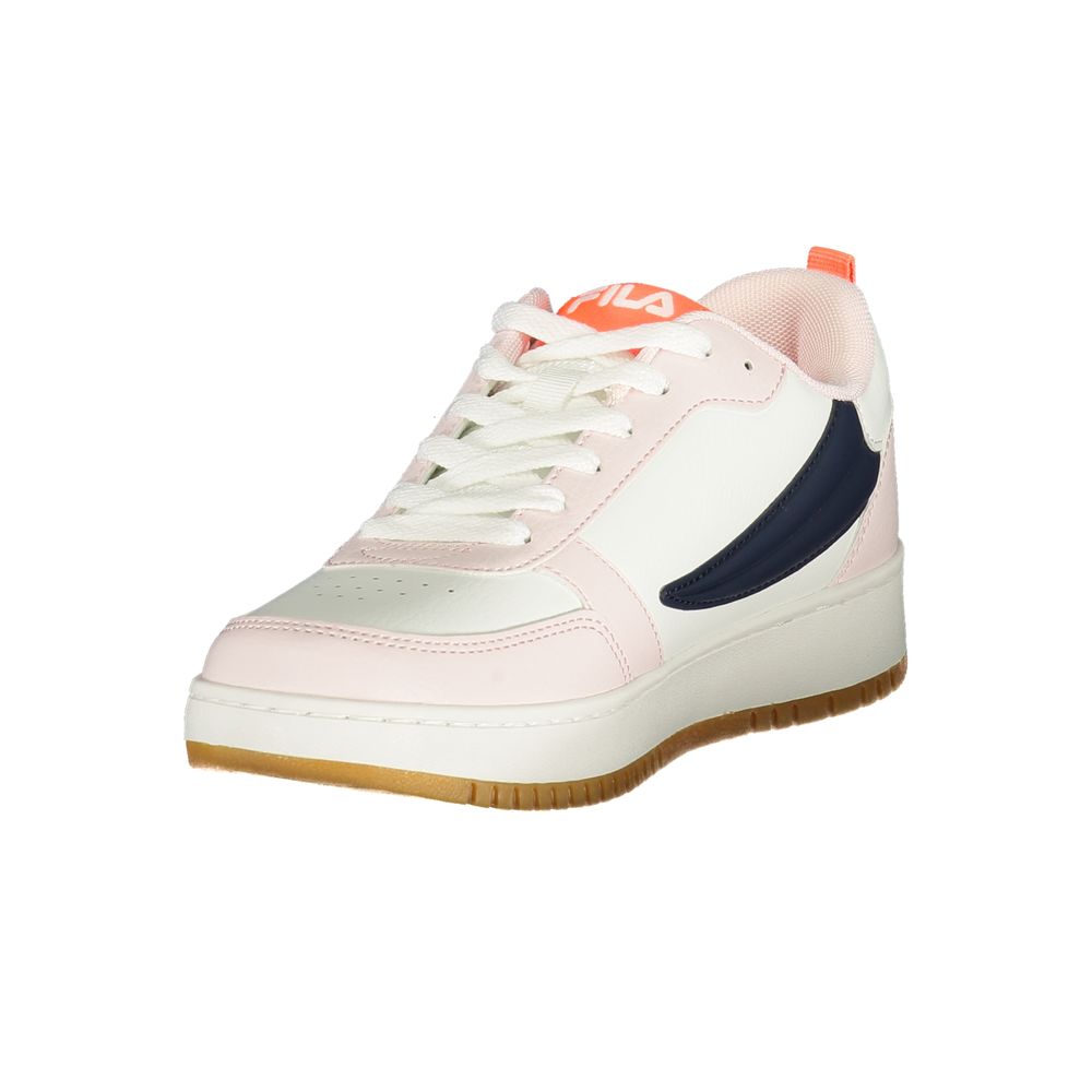 Pink Polyester Athletic Sneakers