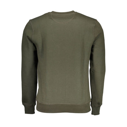 Green Cotton Men Sweater
