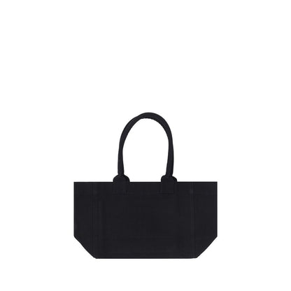 Black Cotton Shoulder Bag