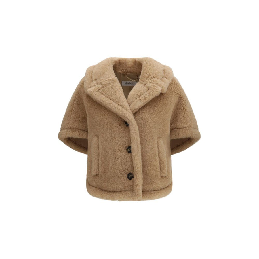 Beige Alpaca Vicugna Pacos Coat