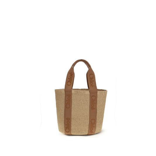 Beige Raffia Handbag