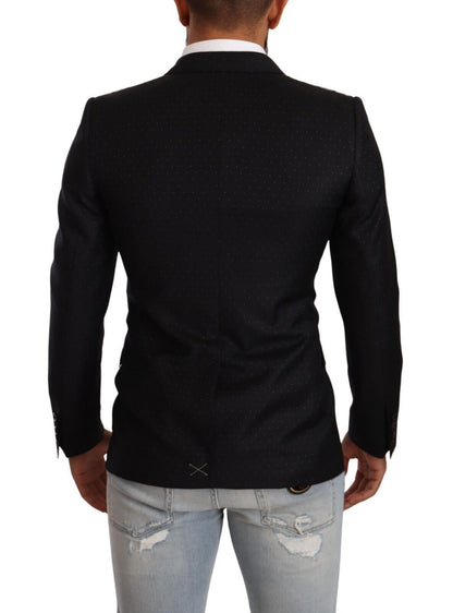 Black Dotted Double Breasted MARTINI Jacket