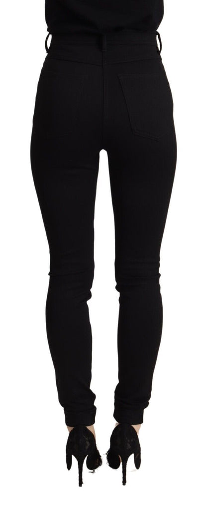 Black High Waist Skinny Slim Fit Pants