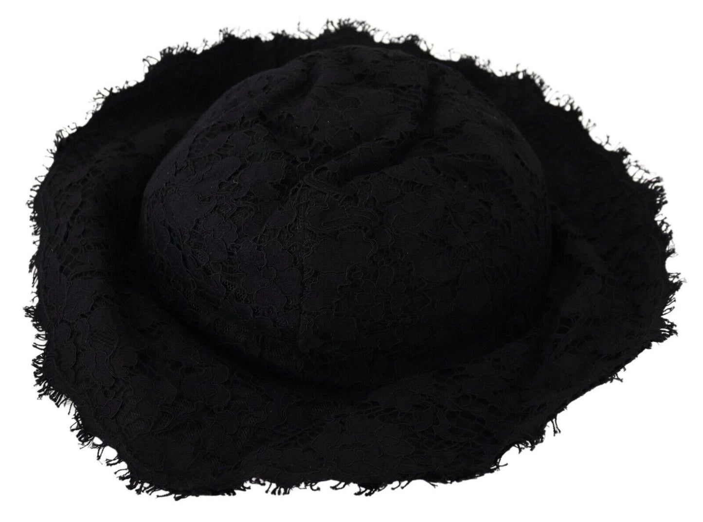 Black Cotton Wide Brim Shade Hat