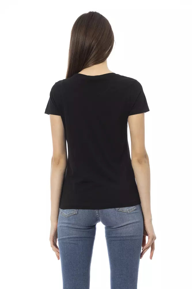 Black Cotton T-Shirt