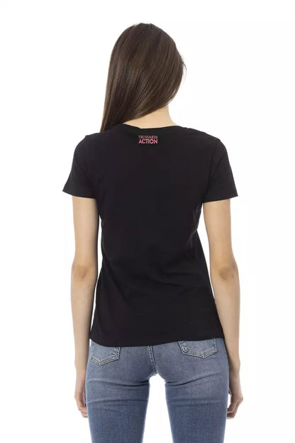 Black Cotton T-Shirt