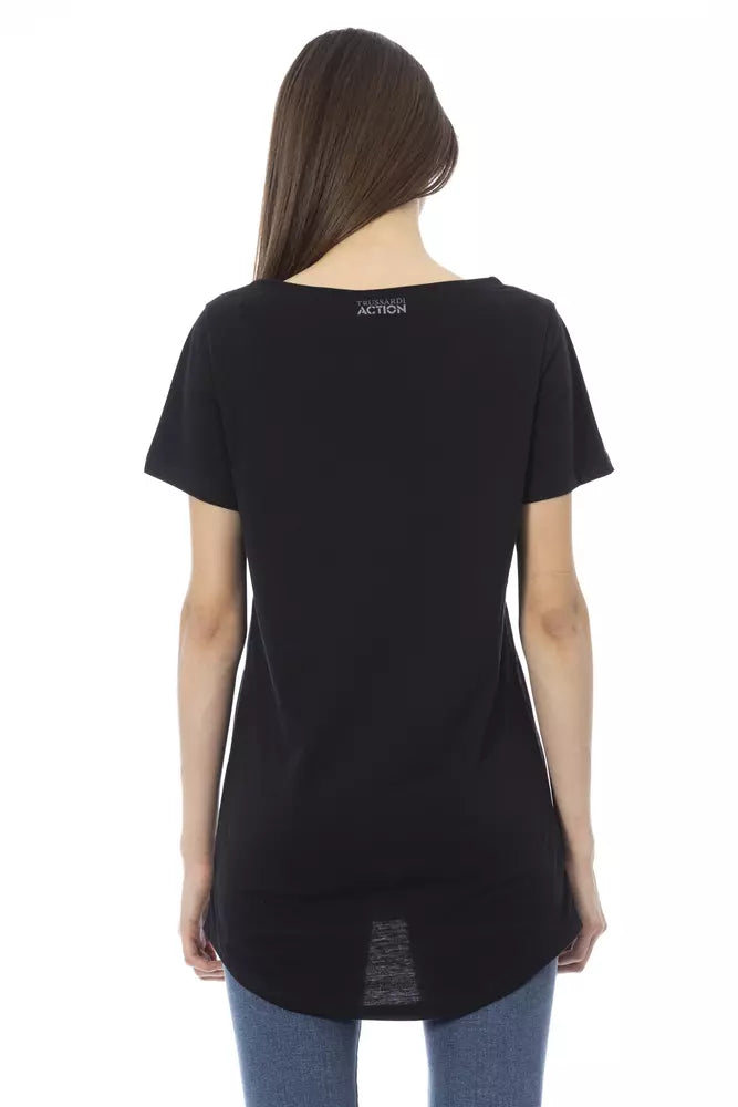Black Cotton T-Shirt