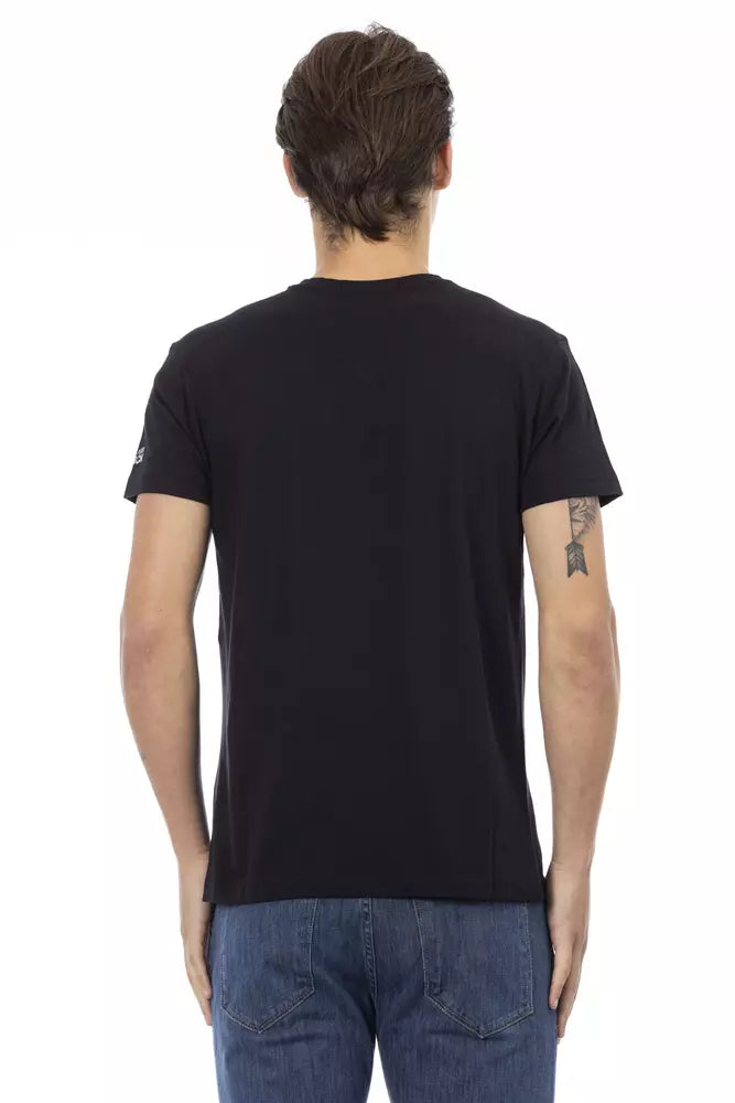 Black Cotton Men's T-Shirt