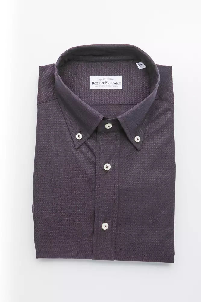 Black Cotton Men's Shirt