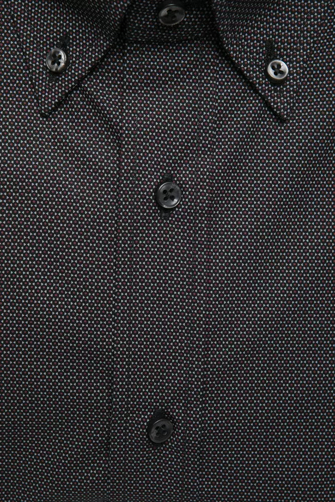 Black Cotton Men's Shirt