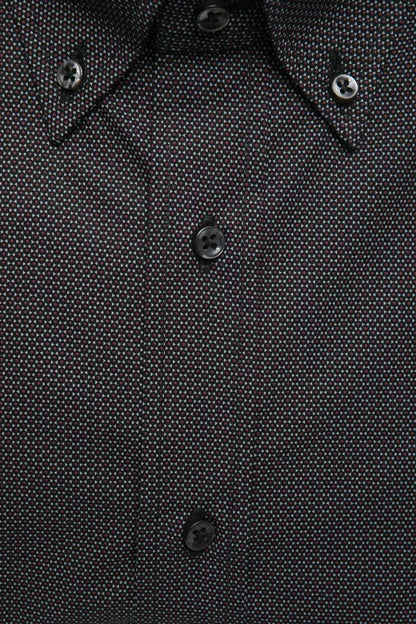 Black Cotton Men's Shirt