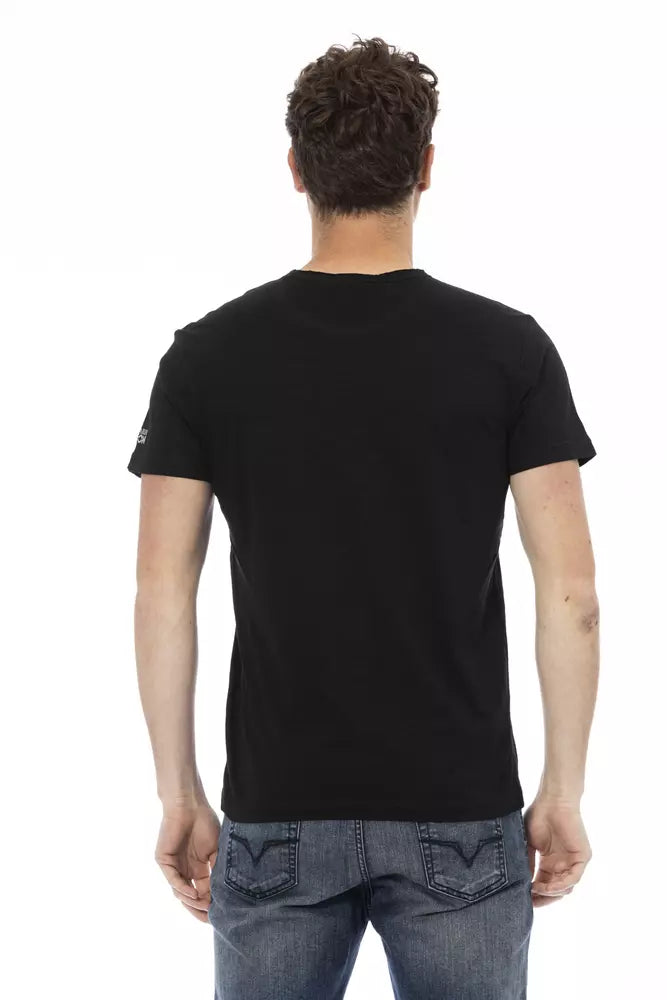 Black Cotton Men's T-Shirt